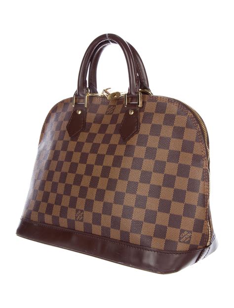 louis vuitton alma pm damier ebene canvas n53151|louis vuitton damier ebene clutch.